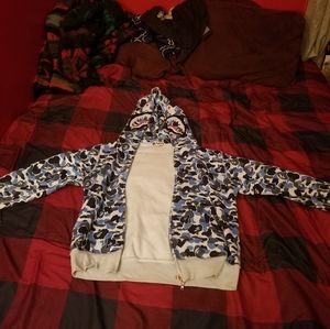 BAPE Hoodie- Blue shark